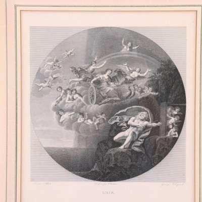 Image 5 of lot 4 French Black & White Engravings