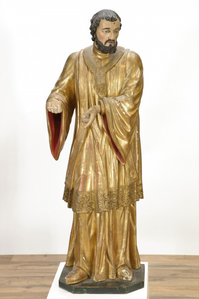 French Baroque Style Saint 19th C