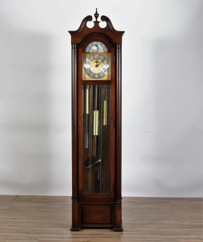 Image for Lot Howard Miller Mahogany Tall Case Clock