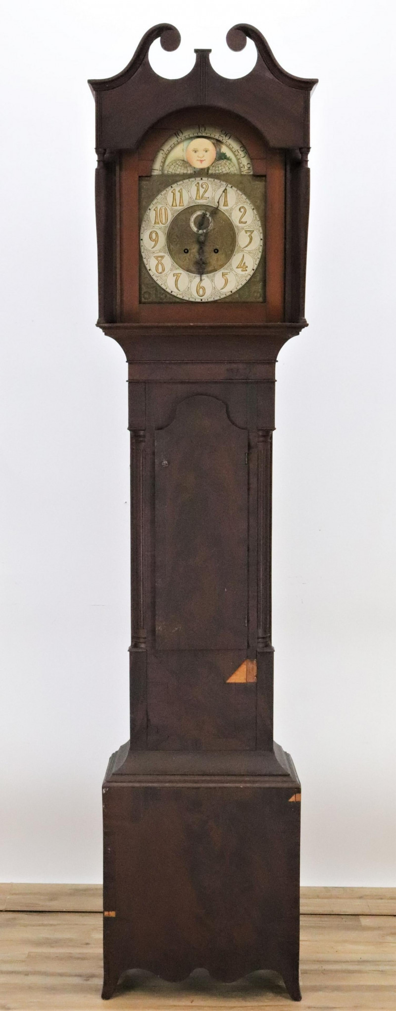 Image 1 of lot 19th C Tall Case Clock Elite Movement